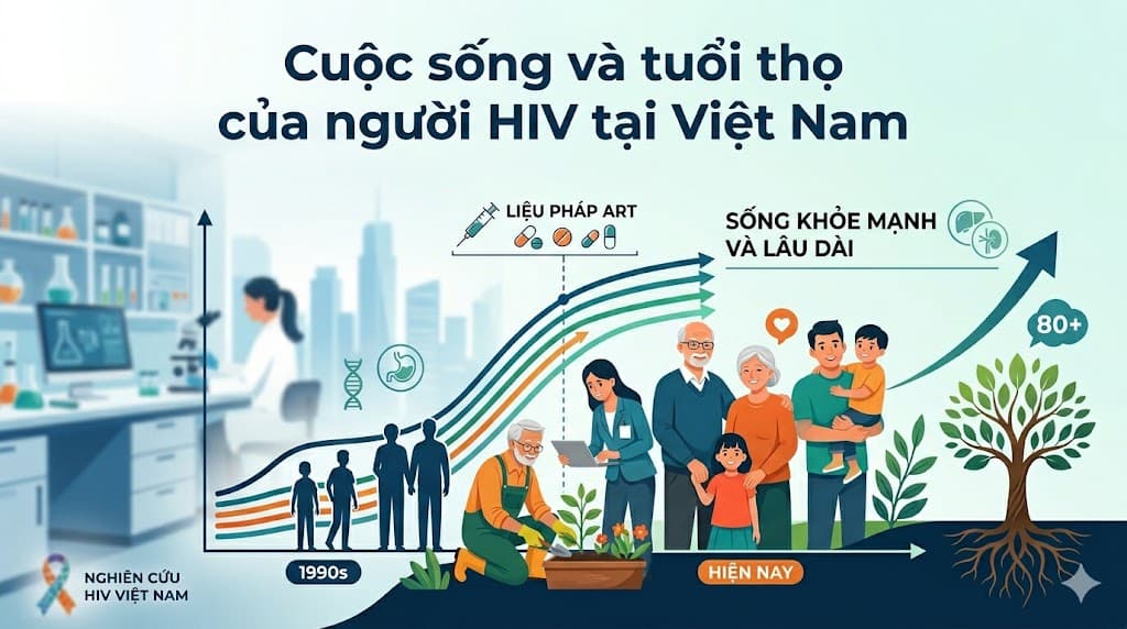 Cuộc sống và tuổi thọ của người HIV tại Việt Nam